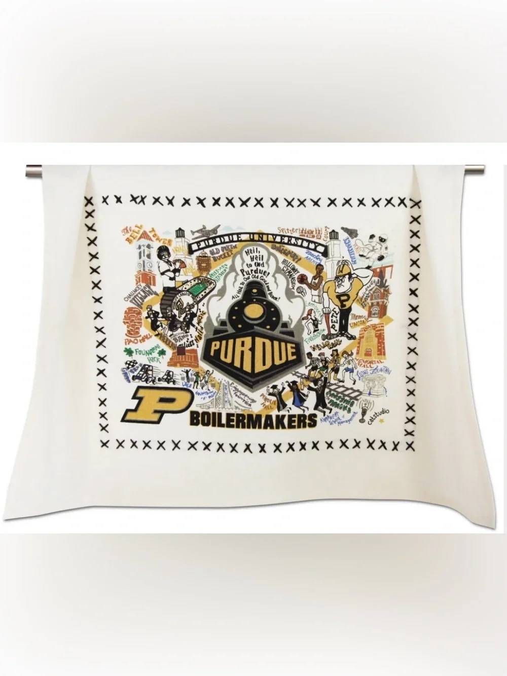 BRAND NEW Catstudio Purdue University Collegiate Collection Dish Towel